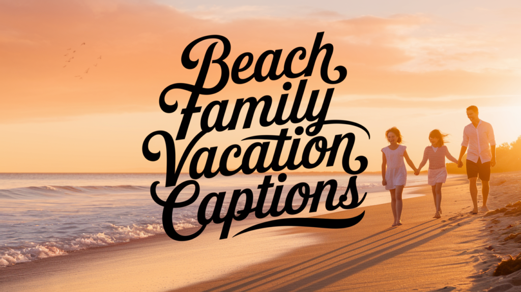 Beach Family Vacation Captions