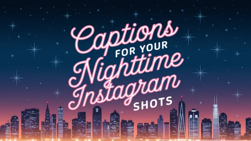 Captions for Your Nighttime Instagram Shots