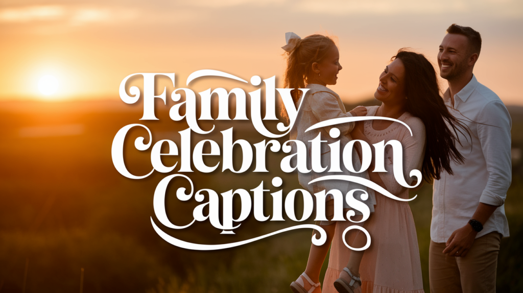 Family Celebration Captions