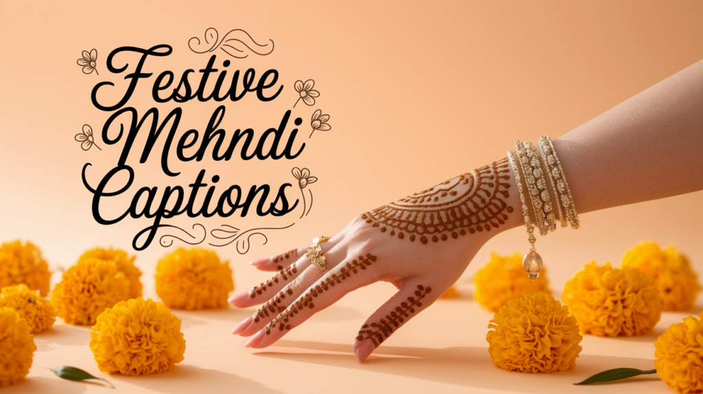 Festive Mehndi Captions