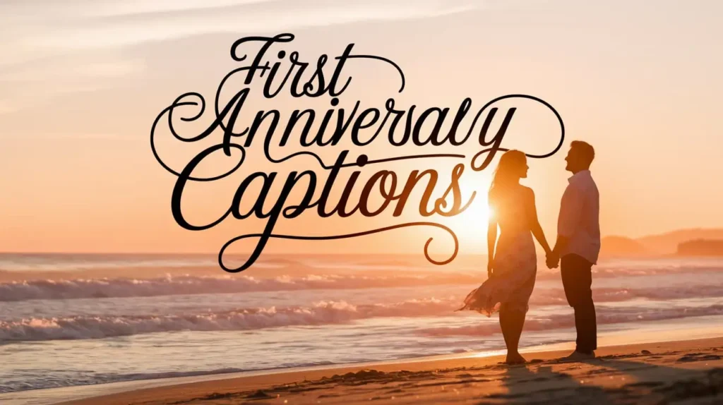 First Anniversary Captions