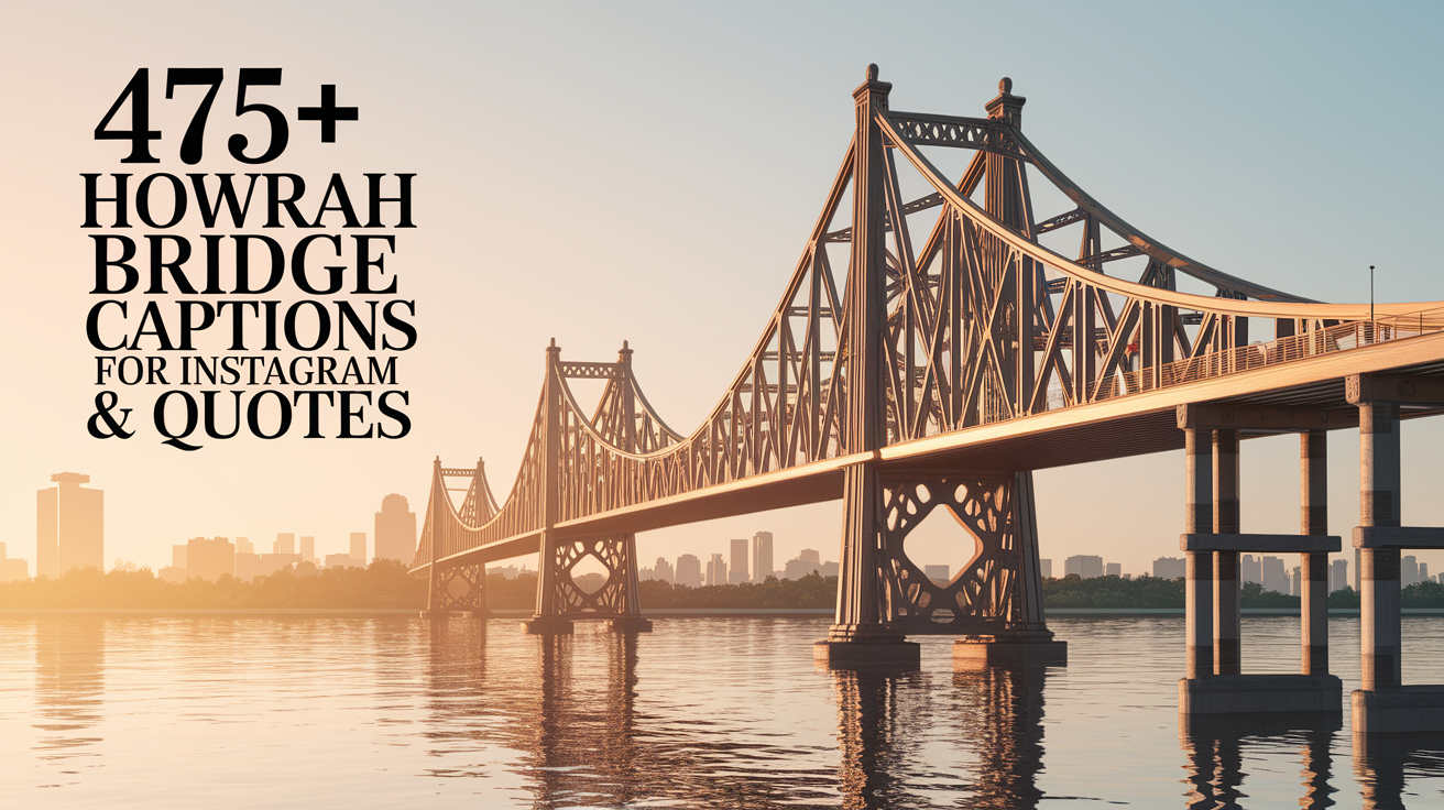 Howrah Bridge Captions For Instagram & Quotes