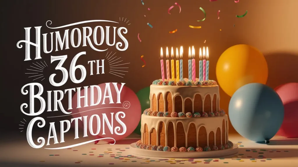 Humorous 36th Birthday Captions