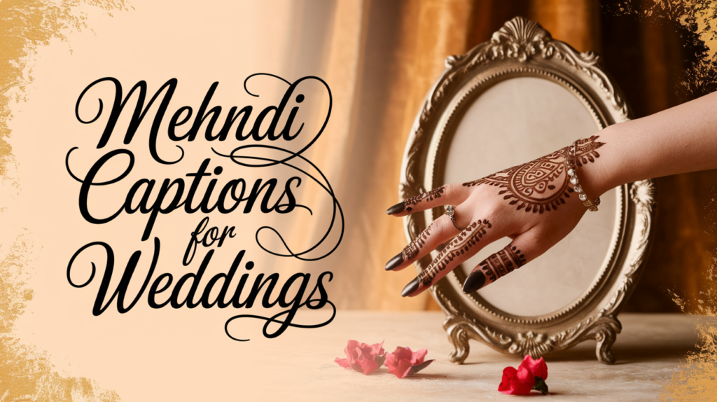 Mehndi Captions for Weddings