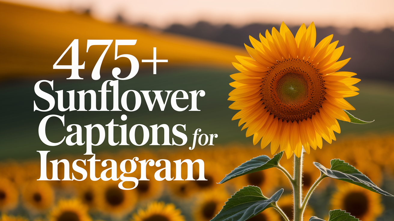Sunflower Captions for Instagram