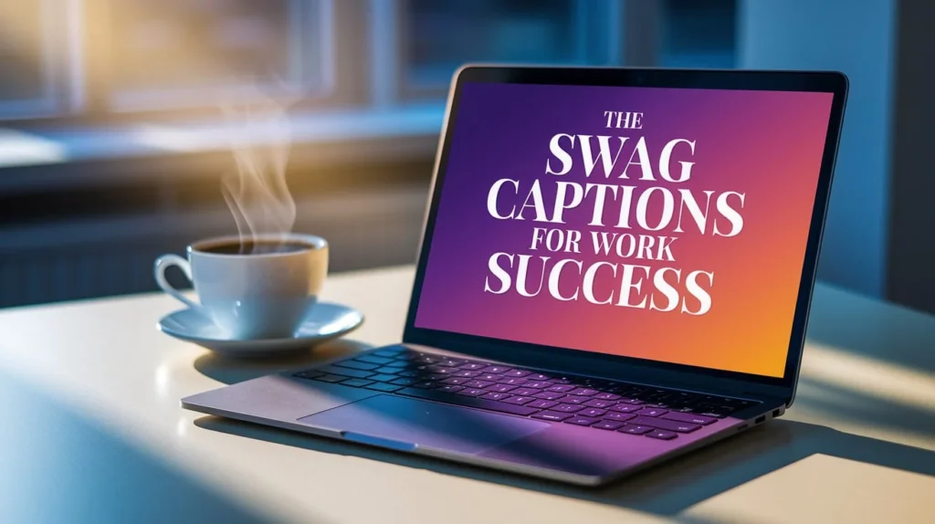 Swag Captions for Work Success