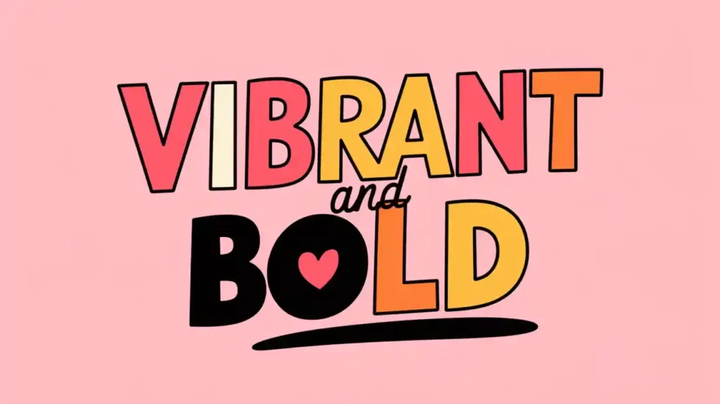 Vibrant and Bold