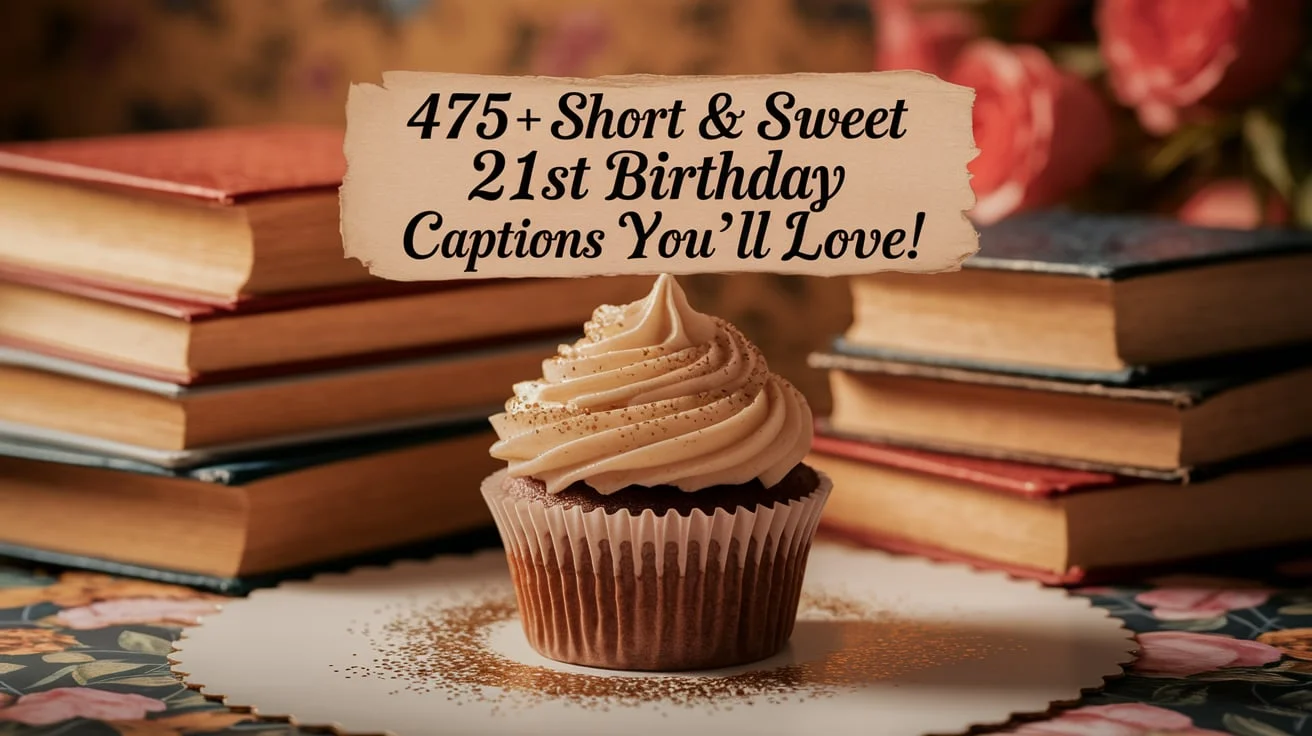 475+ Short & Sweet 21st Birthday Captions You’ll Love!