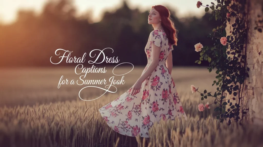 Floral Dress Captions for a Summer Look