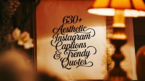 630+ Aesthetic Instagram Captions & Trendy Quotes