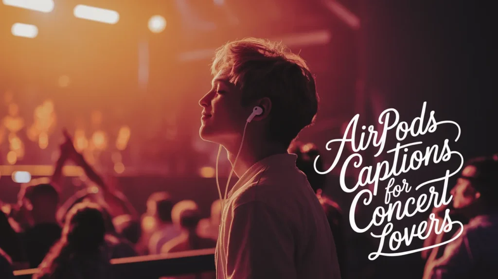AirPods Captions for Concert Lovers