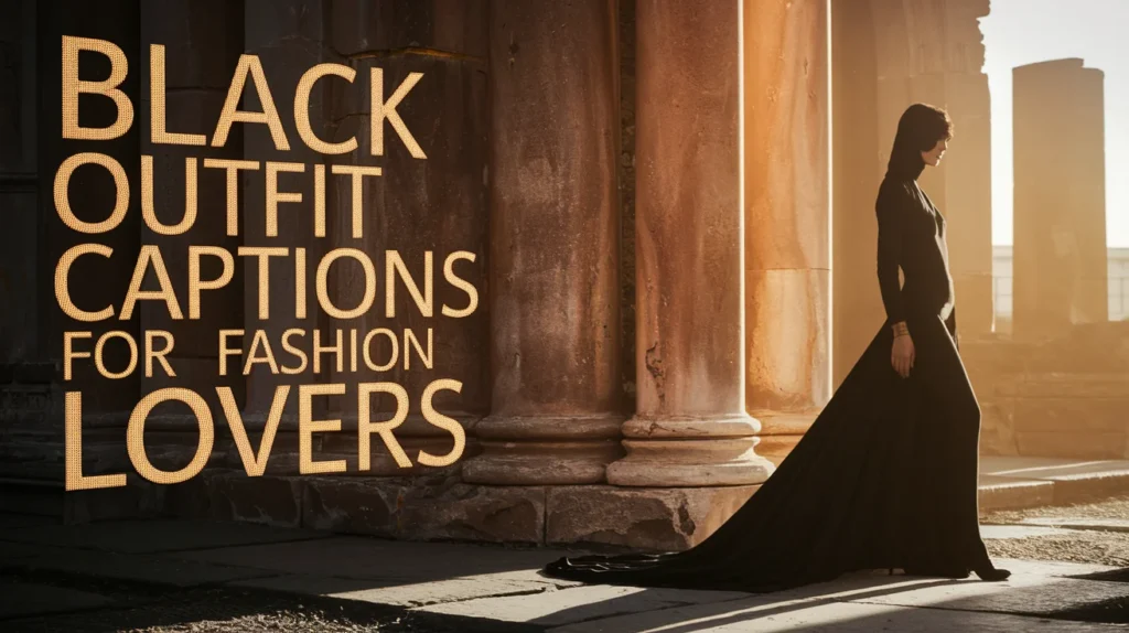Black Outfit Captions for Fashion Lovers