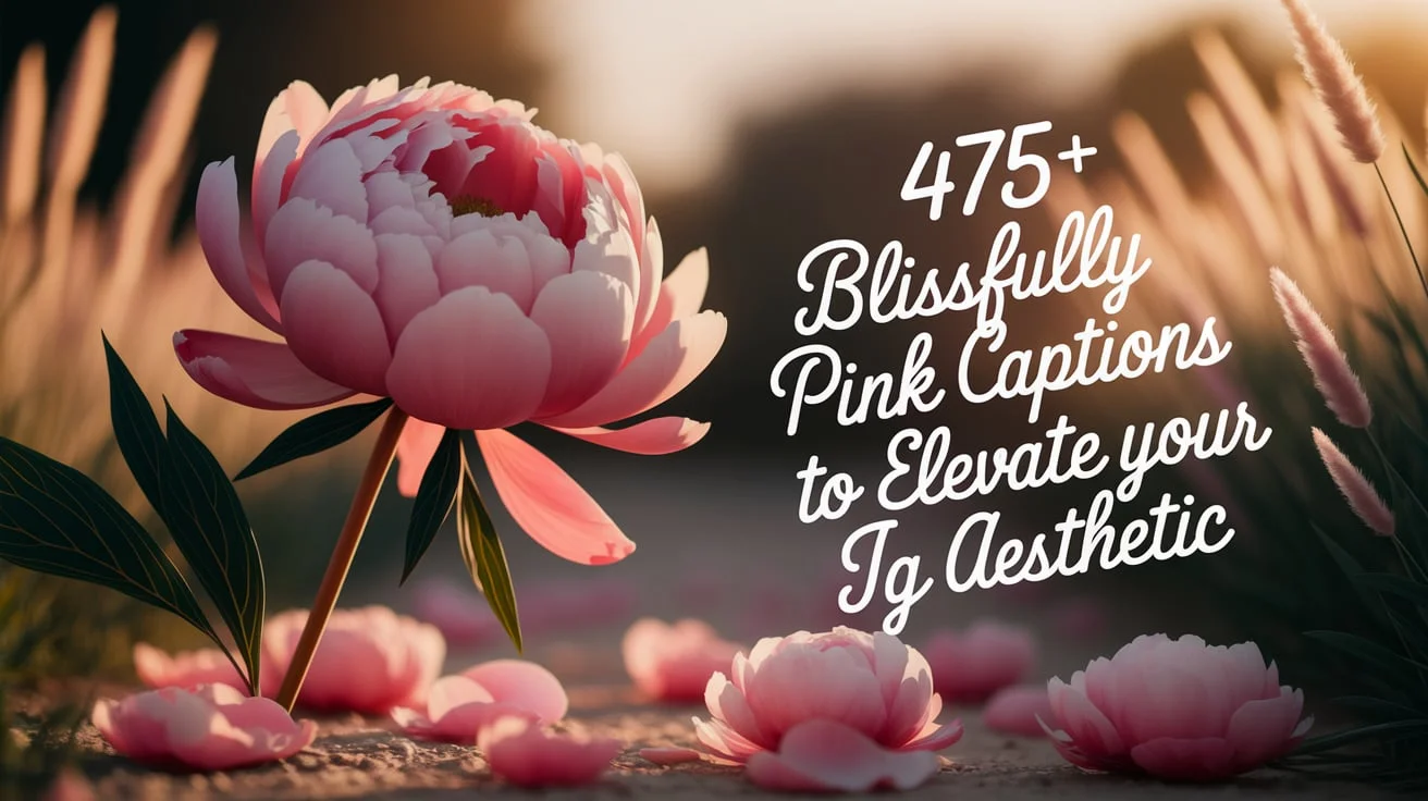 475+ Blissfully Pink Captions to Elevate Your IG Aesthetic