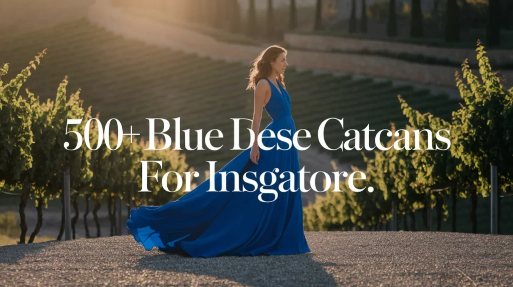 Blue Dress Captions for Summer Vibes