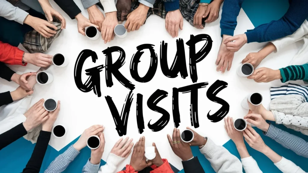 Captions for Group Visits