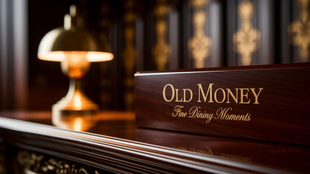 Captions for Old Money and Fine Dining Moments