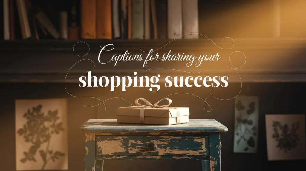 Captions for Sharing Your Shopping Success