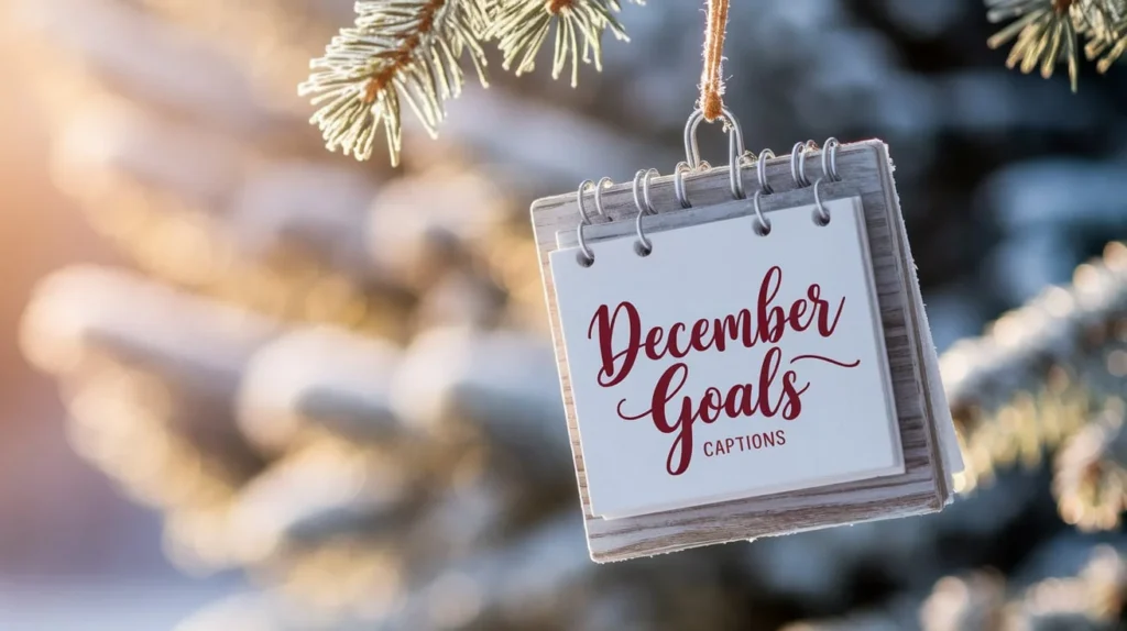 December Goals Captions