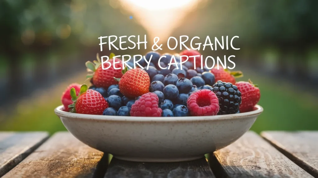 Fresh & Organic Berry Captions