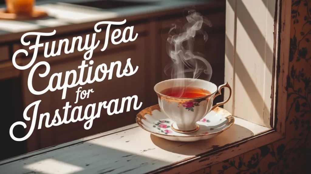 Funny Tea Captions for Instagram