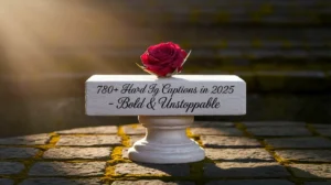 780+ Hard IG Captions in 2025 – Bold & Unstoppable