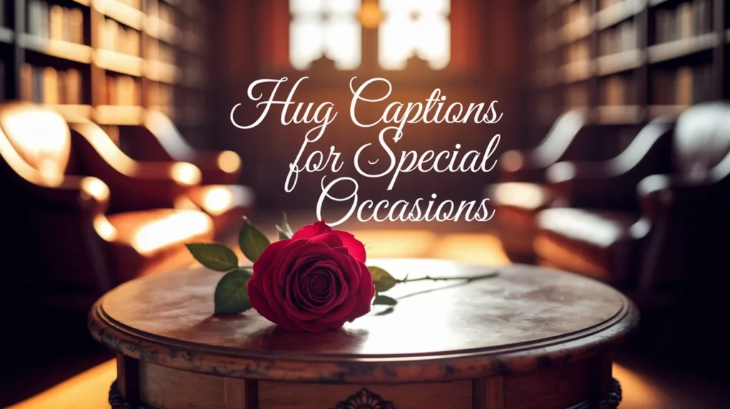 Hug Captions for Special Occasions
