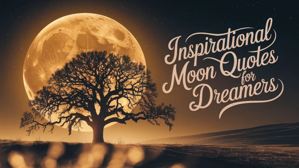 Inspirational Moon Quotes for Dreamers