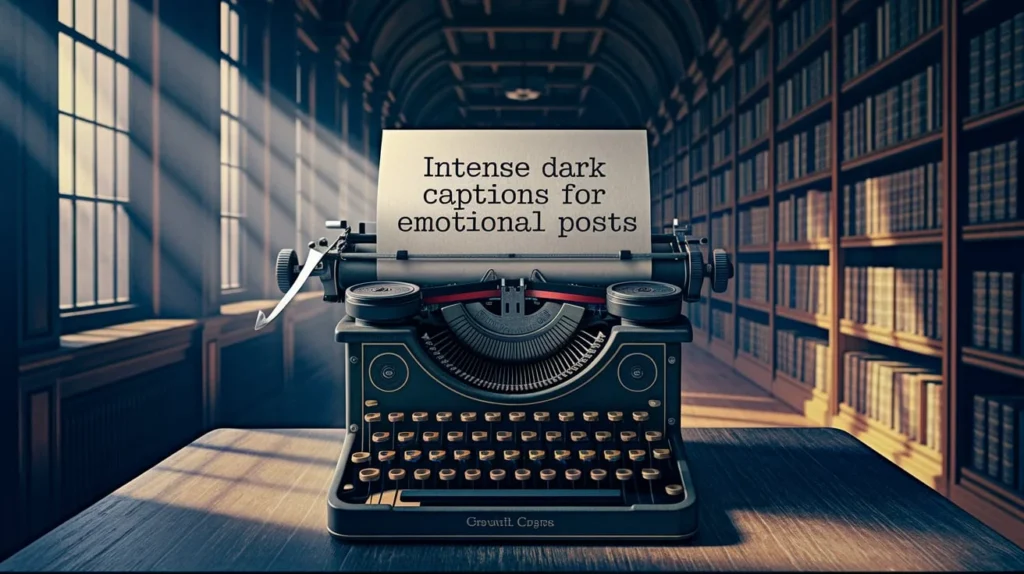 Intense Dark Captions for Emotional Posts
