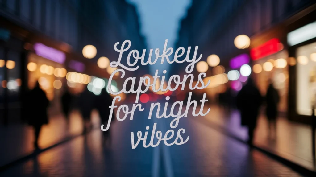 Lowkey Captions for Night Vibes