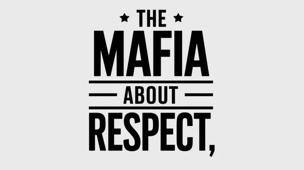 Mafia Quotes About Respect