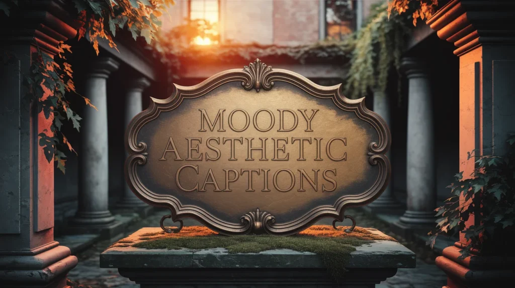Moody Aesthetic Captions 