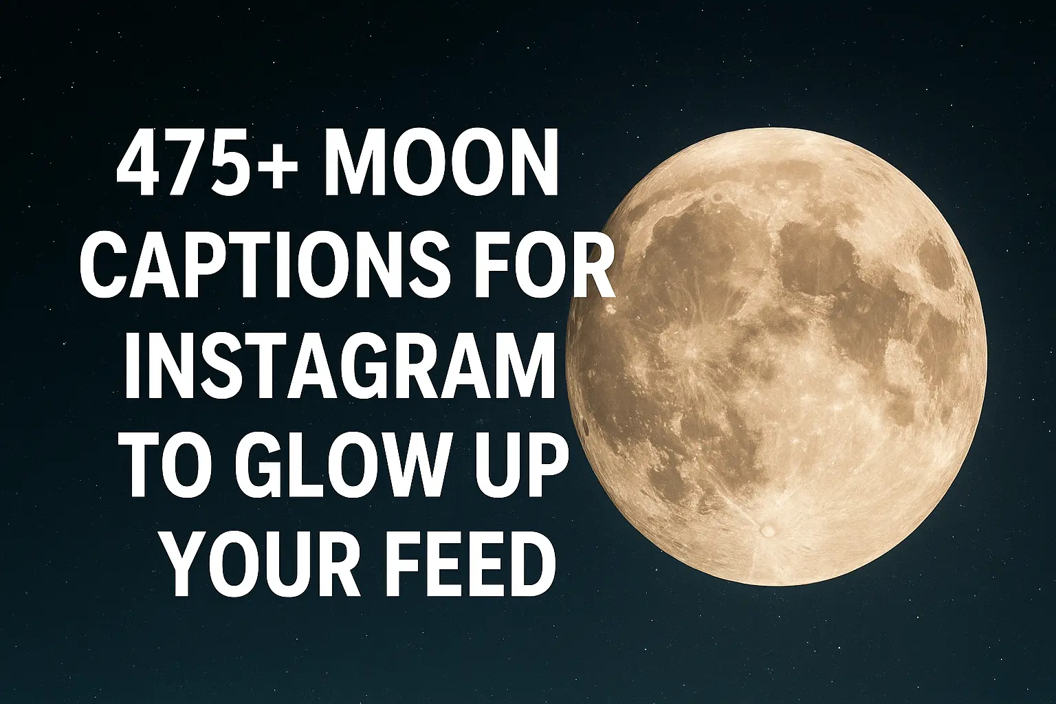 475+ Moon Captions for Instagram to Glow Up Your Feed