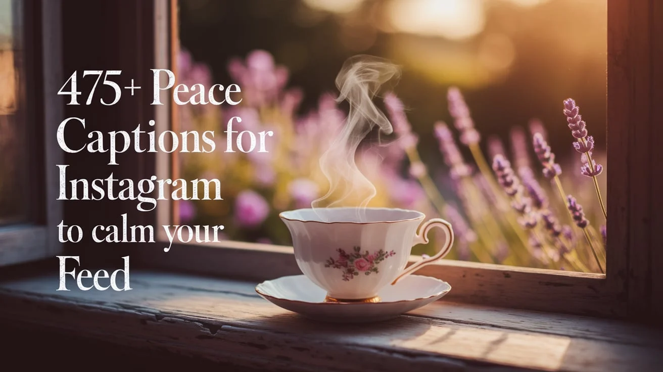 475+ Peace Captions for Instagram to Calm Your Feed
