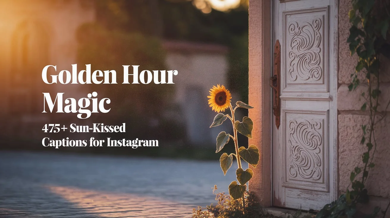 Golden Hour Magic: 475+ Sun-Kissed Captions for Instagram