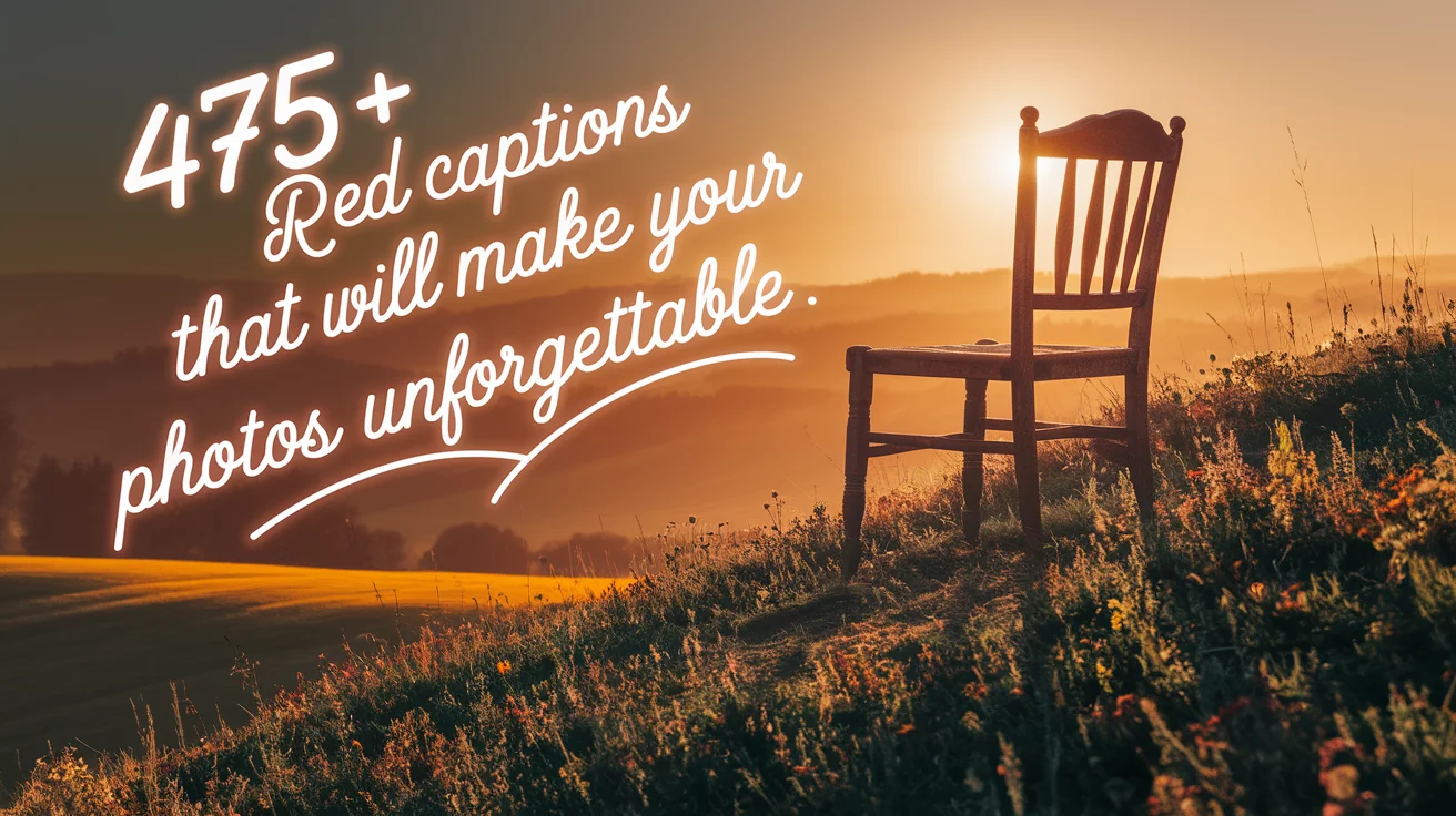 475+ Red Captions That Will Make Your Photos Unforgettable