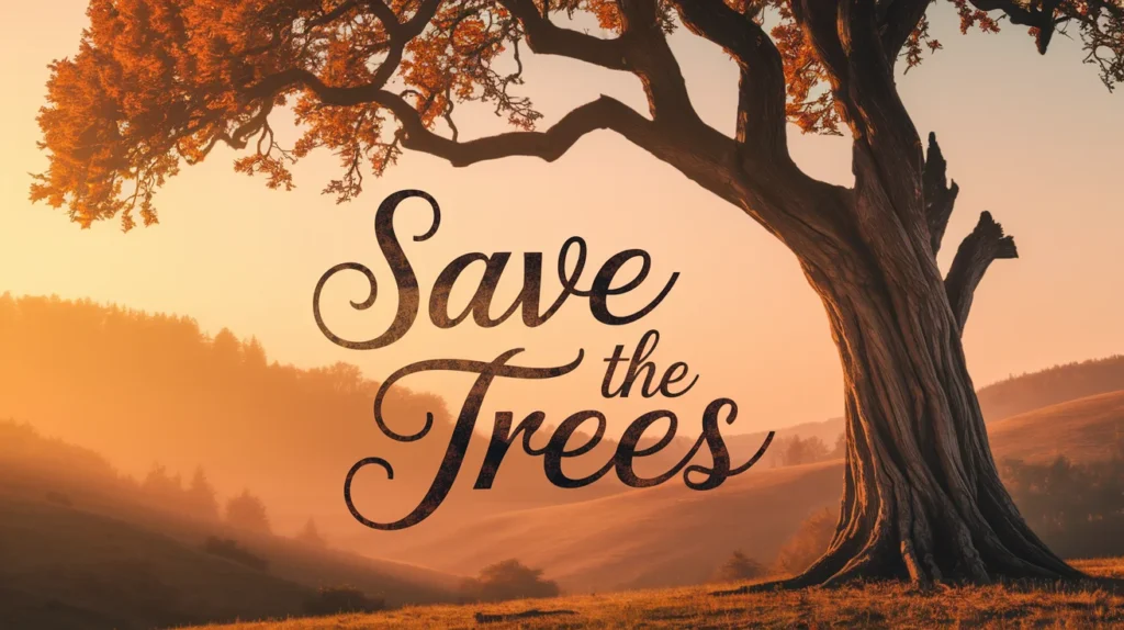 Save the Trees Captions