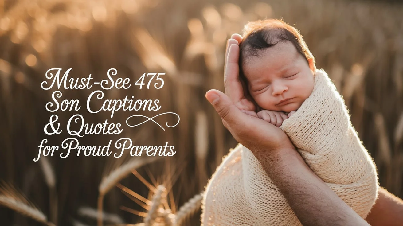 Must-See 475 Son Captions & Quotes for Proud Parents