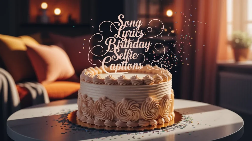 Song Lyrics as Birthday Selfie Captions