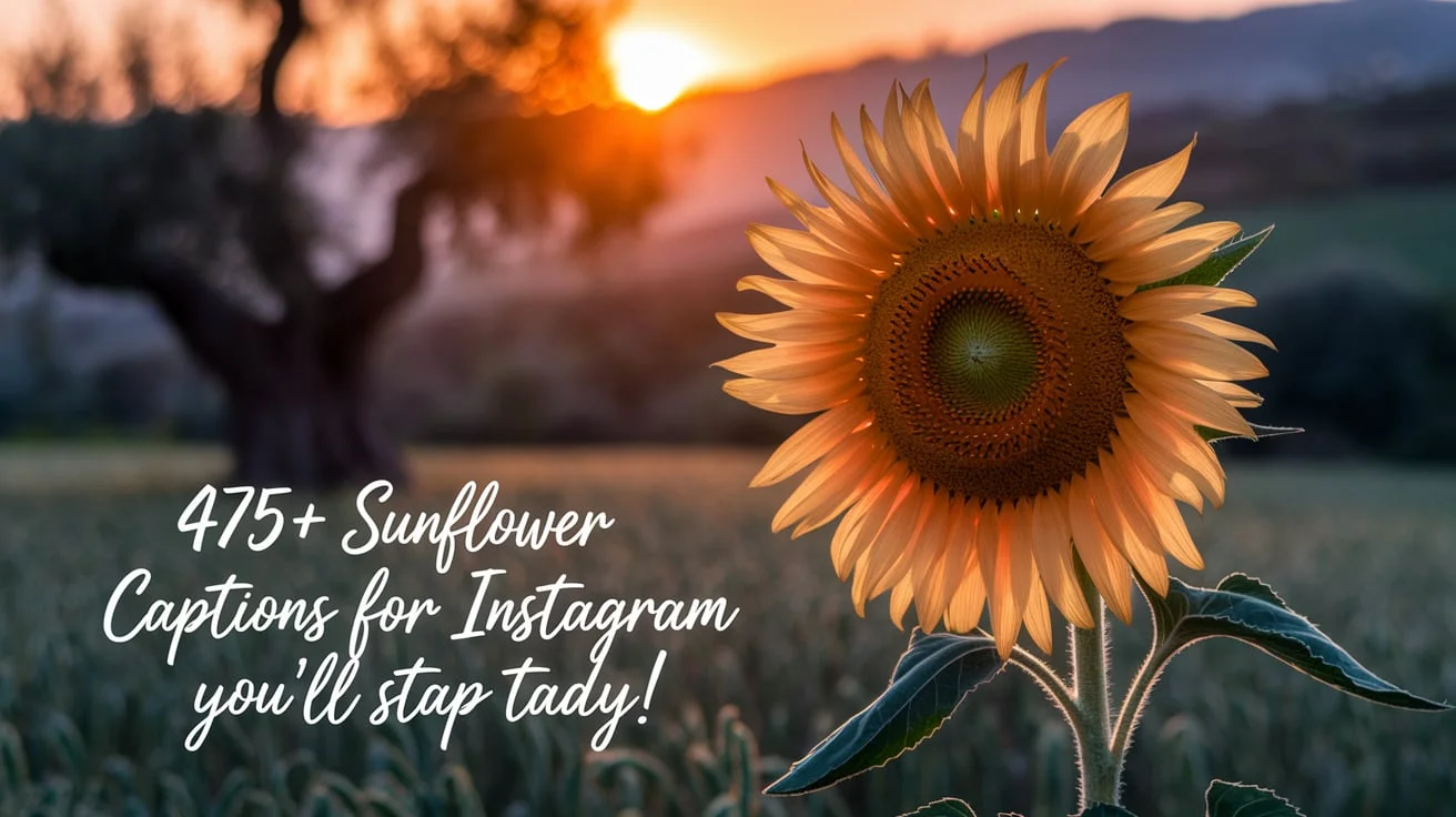 475+ Sunflower Captions for Instagram You’ll Steal Today!