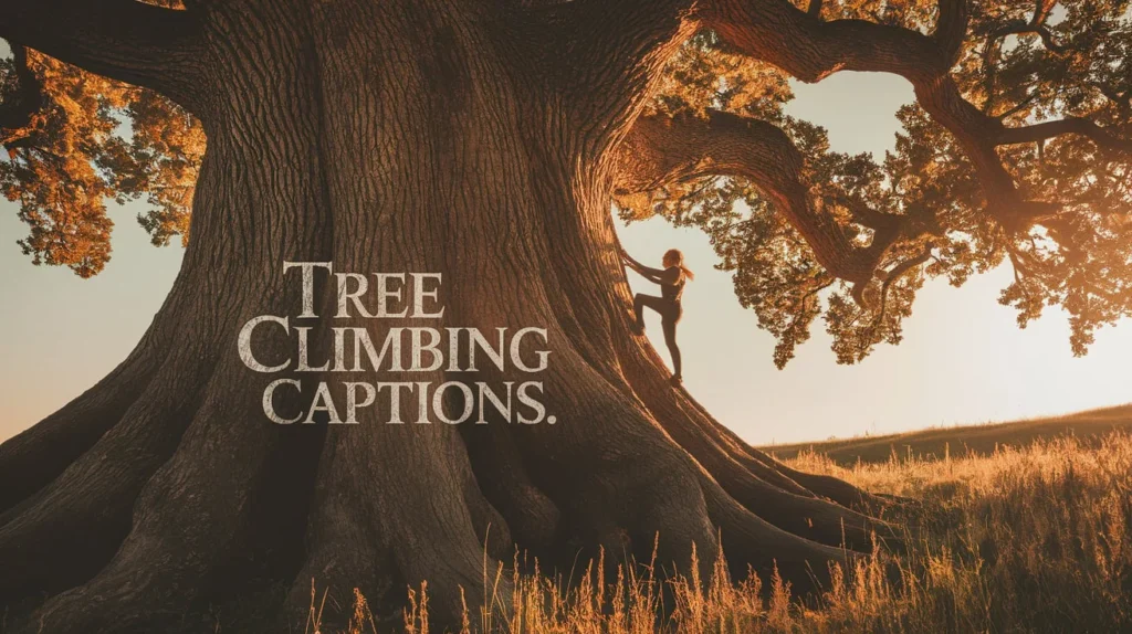 Tree Climbing Captions