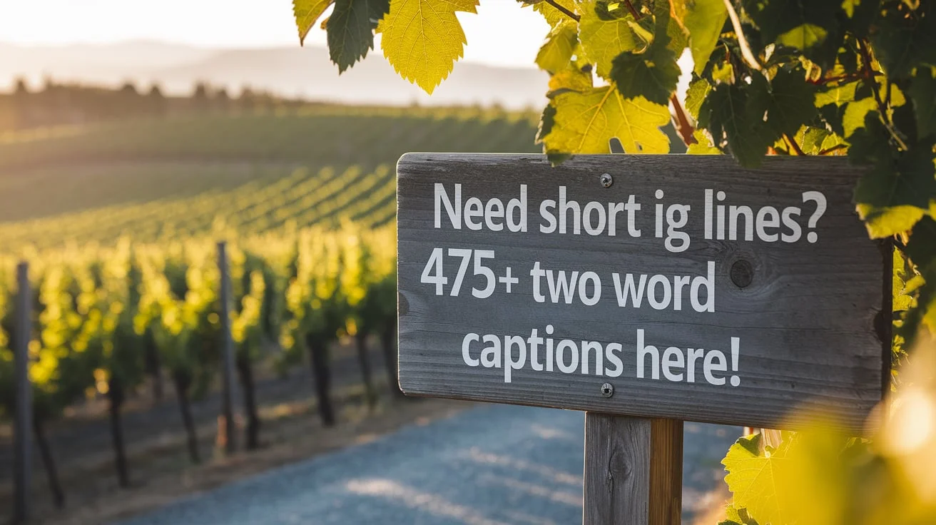 Need Short IG Lines? 475+ Two Word Captions Here!