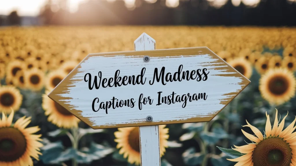 Weekend Madness Captions for Instagram