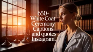 650+ White Coat Ceremony Captions and Quotes for Instagram