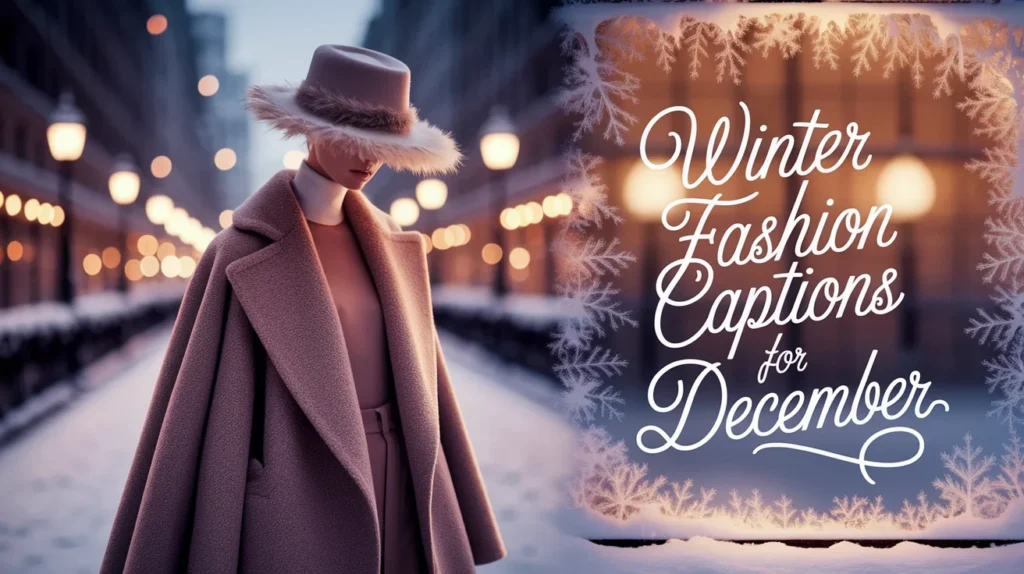 Winter Fashion Captions for December