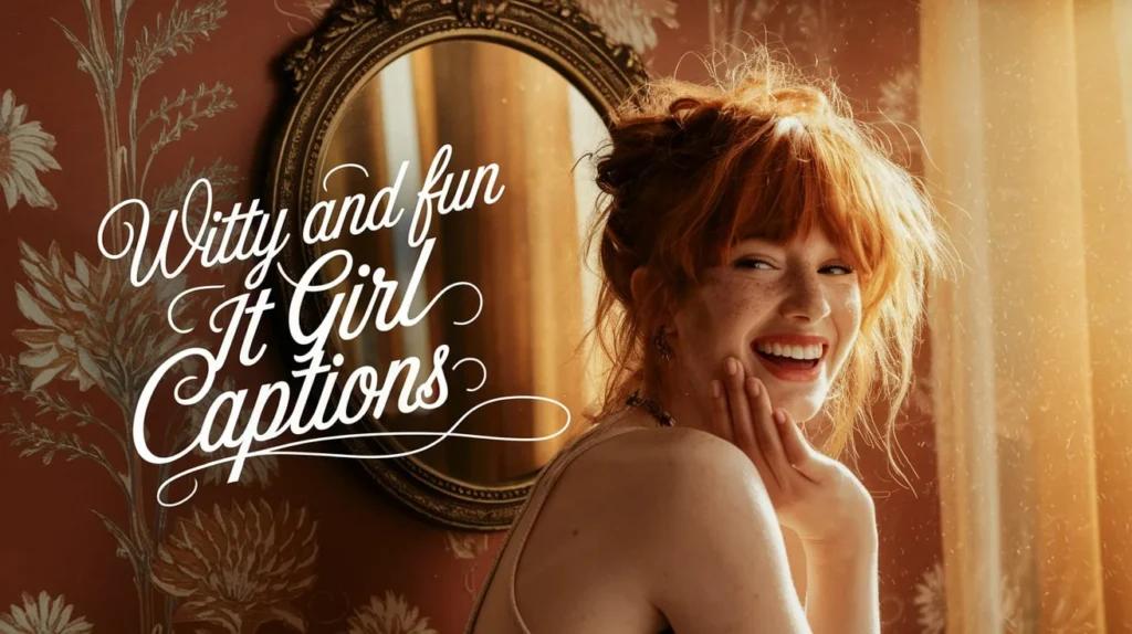 Witty and Fun It Girl Captions 