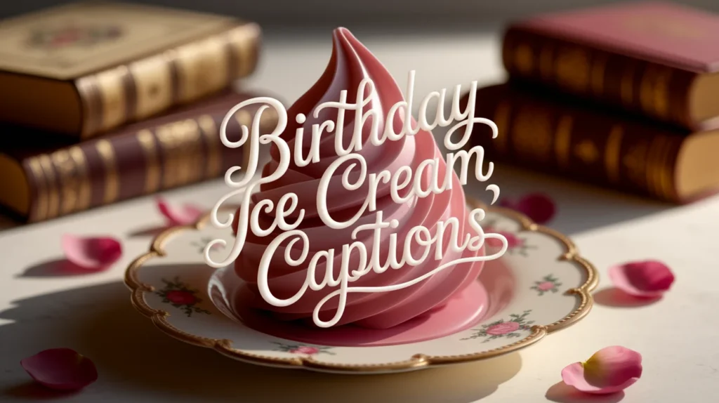 Birthday Ice Cream Captions