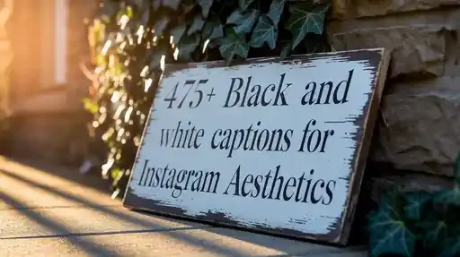 Black and White Captions for Instagram Aesthetics