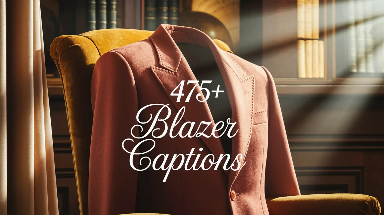 475+ Blazer Captions That Instantly Upgrade Your Style