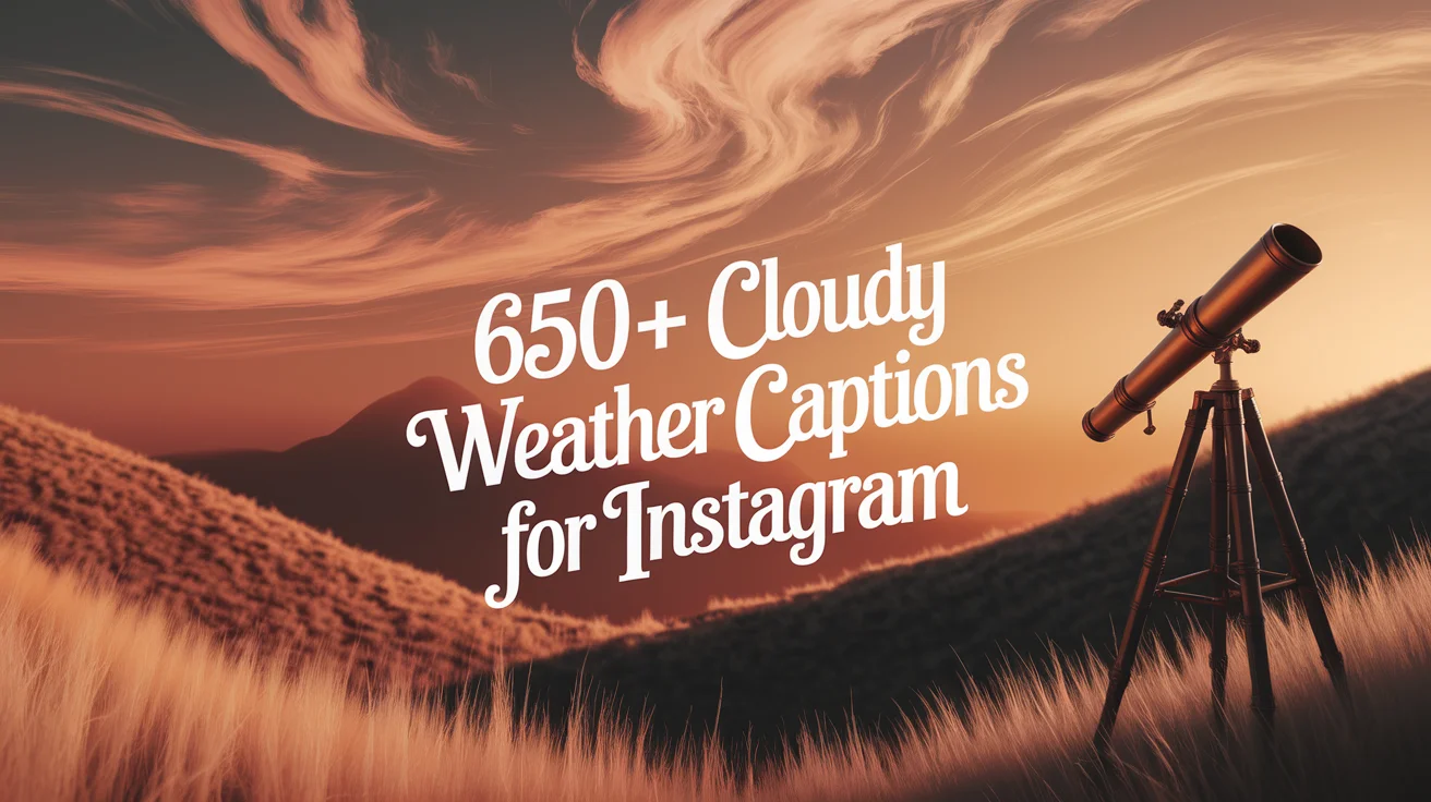 Cloudy Weather Captions for Instagram