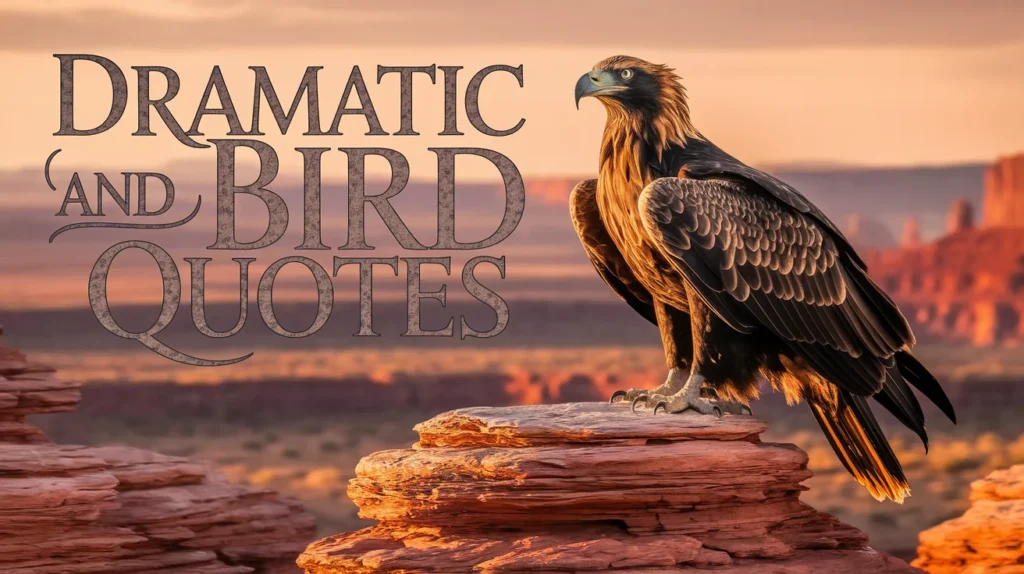 Dramatic and Bold Bird Quotes